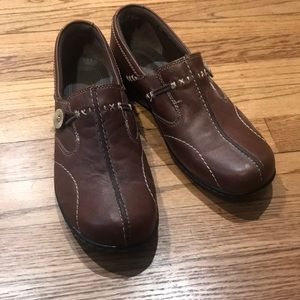 Clark Leather Slip Ons